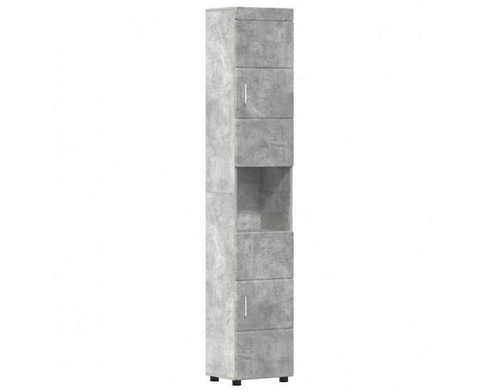 Sonata H Шкаф за баня с врата TULUM Бетонно сиво 37 x 31.5 x 203 см
