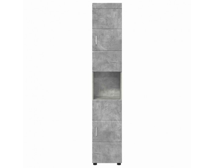 Sonata H Шкаф за баня с врата TULUM Бетонно сиво 37 x 31.5 x 203 см