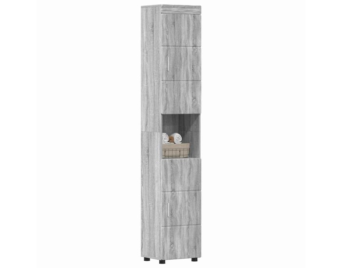 Sonata Set dulap baie TULUM Gri Sonoma 37 x 31,5 x 203 cm