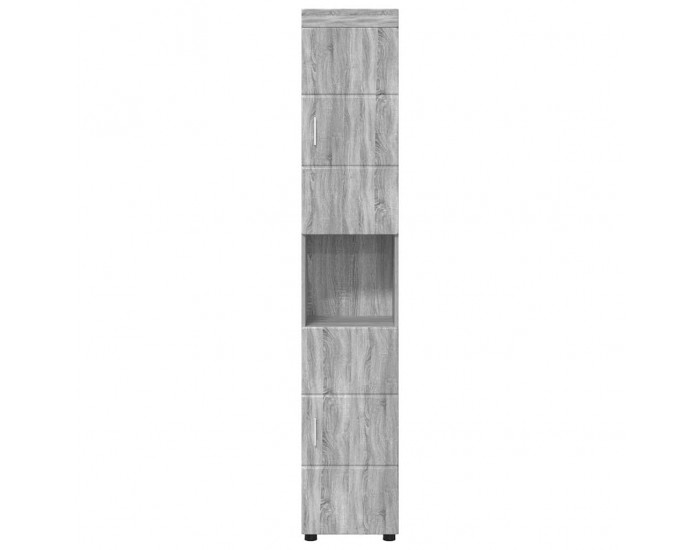 Sonata H Шкаф за баня със съхранение TULUM Сив сонома 37 x 31.5 x 203 см