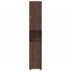 Sonata H Шкаф за баня TULUM Кафяв дъб 37 x 31.5 x 203 см Инженерно дърво