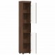 Sonata H Шкаф за баня TULUM Кафяв дъб 37 x 31.5 x 203 см Инженерно дърво