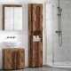 Sonata H Шкаф за баня с врата TULUM Старо дърво 37 x 31.5 x 203 см