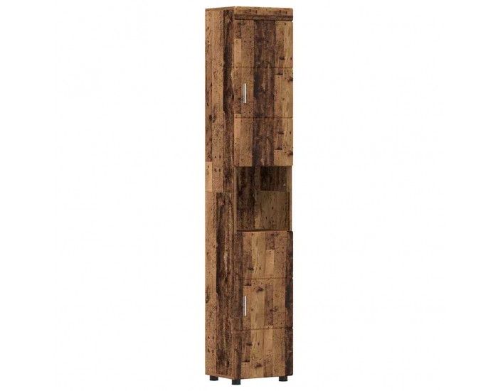 Sonata H Шкаф за баня с врата TULUM Старо дърво 37 x 31.5 x 203 см