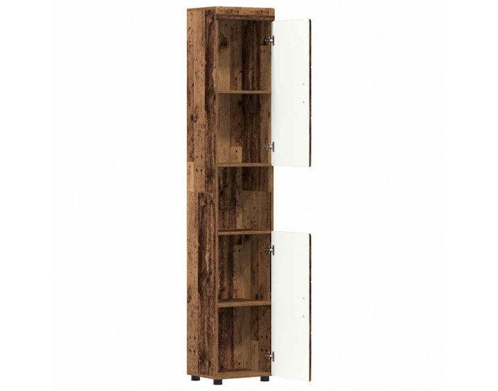 Sonata H Шкаф за баня с врата TULUM Старо дърво 37 x 31.5 x 203 см