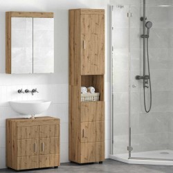 Sonata H Шкаф за баня с врата TULUM дъб артизан 37 x 31.5 x 203 см - Dulapuri de baie