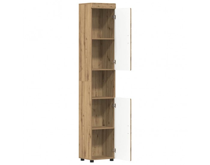 Sonata H Шкаф за баня с врата TULUM дъб артизан 37 x 31.5 x 203 см