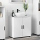 Sonata Dulap de Baie Alb 61 x 35 x 64 cm Lemn prelucrat, Metal