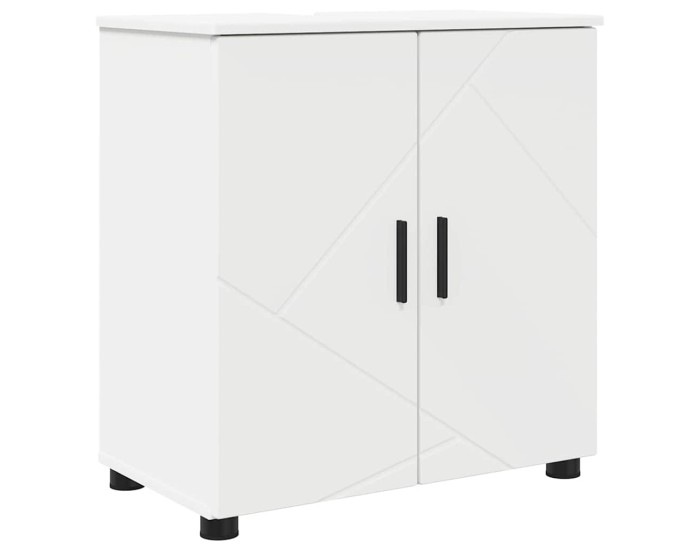Sonata Dulap de Baie Alb 61 x 35 x 64 cm Lemn prelucrat, Metal