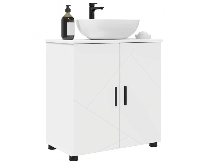 Sonata H Шкаф за баня с рафт Бяло 61 x 35 x 64 см Инженерно дърво