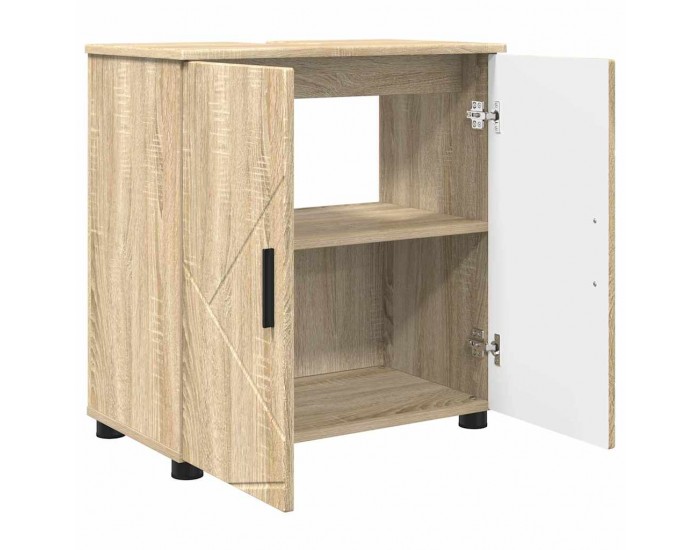 Sonata H Шкаф за баня с рафт дъб сонома 61 x 35 x 64 см Инженерно дърво