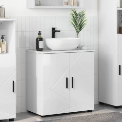 Sonata H Шкаф за баня с рафт Бяло Със Силен Гланц 61 x 35 x 64 см - Dulapuri de baie