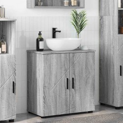 Sonata H Шкаф за баня с рафт Сив сонома 61 x 35 x 64 см Инженерно дърво - Dulapuri de baie