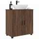 Sonata H Шкаф за баня с рафт Кафяв дъб 61 x 35 x 64 см Инженерно дърво
