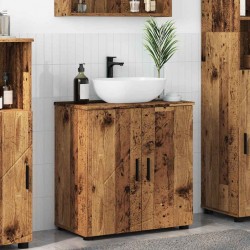 Sonata H Шкаф за баня с рафт Старо дърво 61 x 35 x 64 см Инженерно дърво - Dulapuri de baie