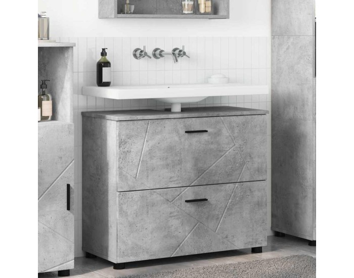 Sonata Dulap de Baie Gri din beton 76,5 x 35 x 64 cm