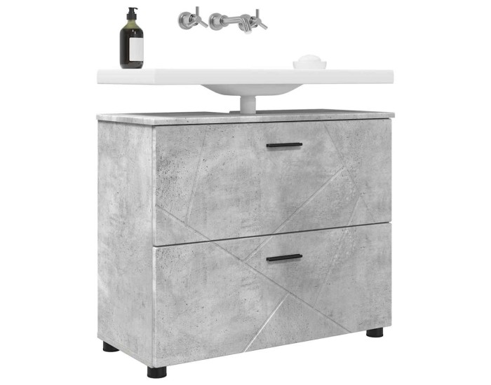 Sonata Dulap de Baie Gri din beton 76,5 x 35 x 64 cm