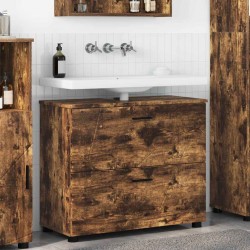 Sonata H Шкаф за баня Опушен дъб 76.5 x 35 x 64 см Инженерно дърво - Dulapuri de baie