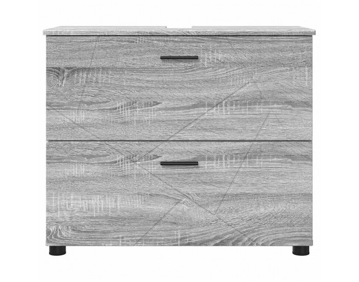 Sonata H Шкаф за баня Сив сонома 76.5 x 35 x 64 см Инженерно дърво