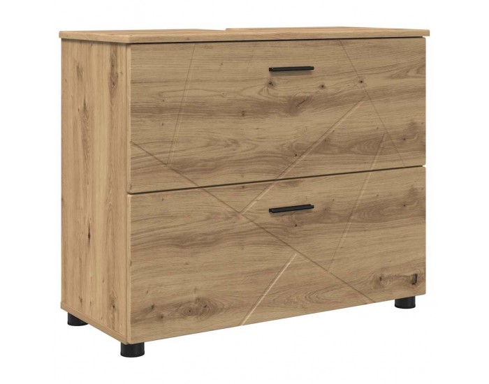 Sonata H Шкаф за баня дъб артизан 76.5 x 35 x 64 см Инженерно дърво