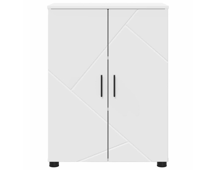 Sonata Dulap de Baie Alb 60 x 35 x 80 cm Lemn prelucrat, Metal