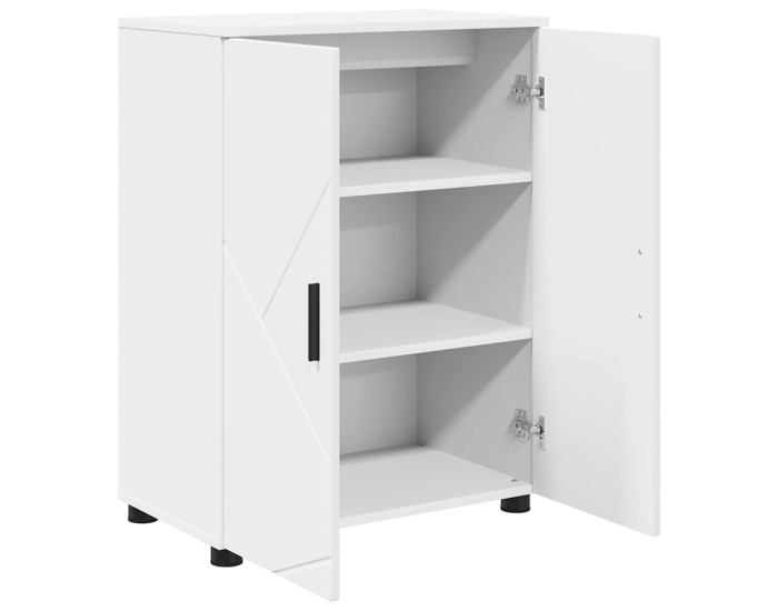 Sonata Dulap de Baie Alb 60 x 35 x 80 cm Lemn prelucrat, Metal
