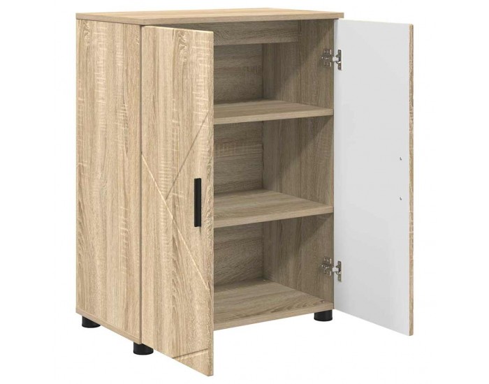 Sonata H Шкаф за баня с рафт дъб сонома 60 x 35 x 80 см Инженерно дърво