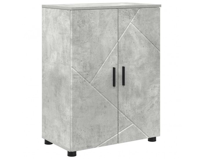Sonata H Шкаф за баня Бетонно сиво 60 x 35 x 80 см Инженерно дърво