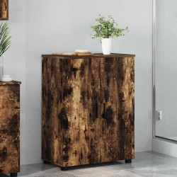 Sonata H Шкаф за баня с рафт Опушен дъб 60 x 35 x 80 см Инженерно дърво - Dulapuri de baie
