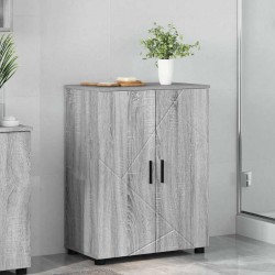 Sonata H Шкаф за баня с рафт Сив сонома 60 x 35 x 80 см Инженерно дърво - Dulapuri de baie