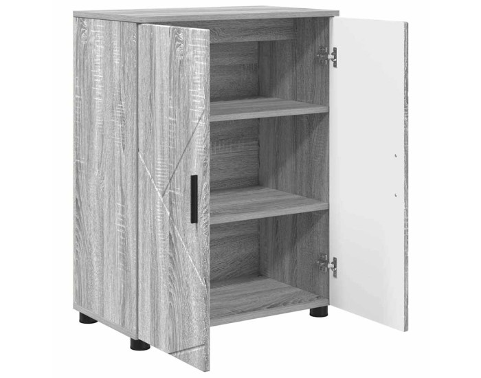 Sonata Dulap de Baie Gri Sonoma 60 x 35 x 80 cm Lemn prelucrat, Metal