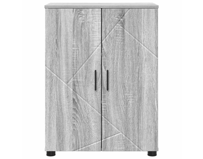 Sonata Dulap de Baie Gri Sonoma 60 x 35 x 80 cm Lemn prelucrat, Metal