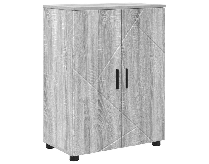 Sonata Dulap de Baie Gri Sonoma 60 x 35 x 80 cm Lemn prelucrat, Metal