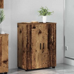 Sonata H Шкаф за баня с рафт Старо дърво 60 x 35 x 80 см Инженерно дърво - Dulapuri de baie