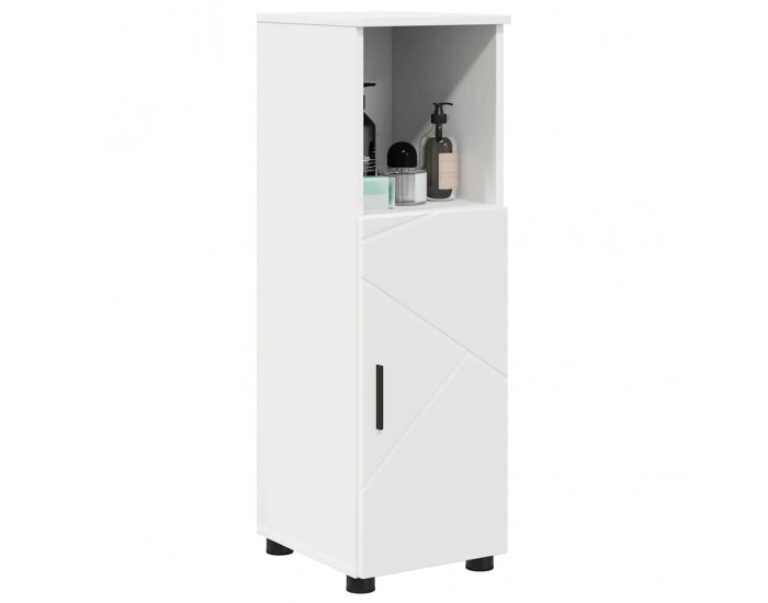 Sonata H Шкаф за баня с рафт Бяло 30 x 35 x 95 см Инженерно дърво