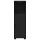 Sonata Dulap de Baie Negru 30 x 35 x 95 cm Lemn prelucrat, Metal