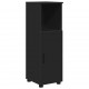 Sonata H Шкаф за баня с рафт Черно 30 x 35 x 95 см Инженерно дърво