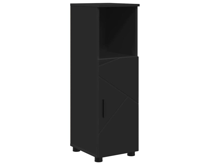 Sonata Dulap de Baie Negru 30 x 35 x 95 cm Lemn prelucrat, Metal