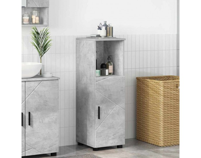 Sonata H Шкаф за баня Бетонно сиво 30 x 35 x 95 см Инженерно дърво