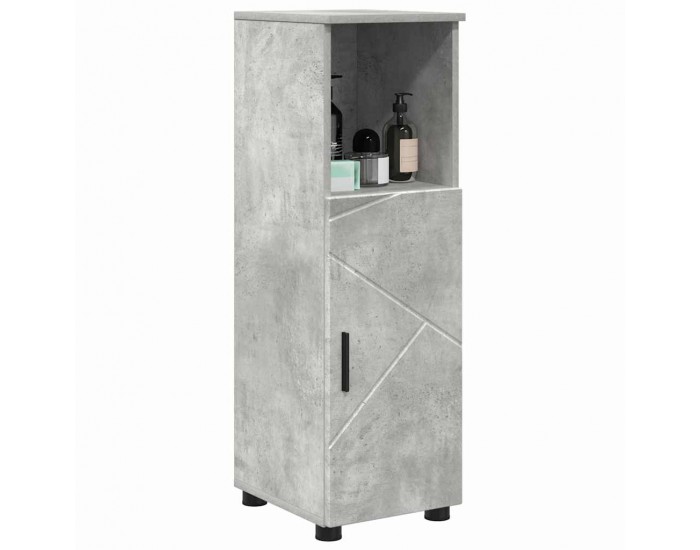 Sonata H Шкаф за баня Бетонно сиво 30 x 35 x 95 см Инженерно дърво