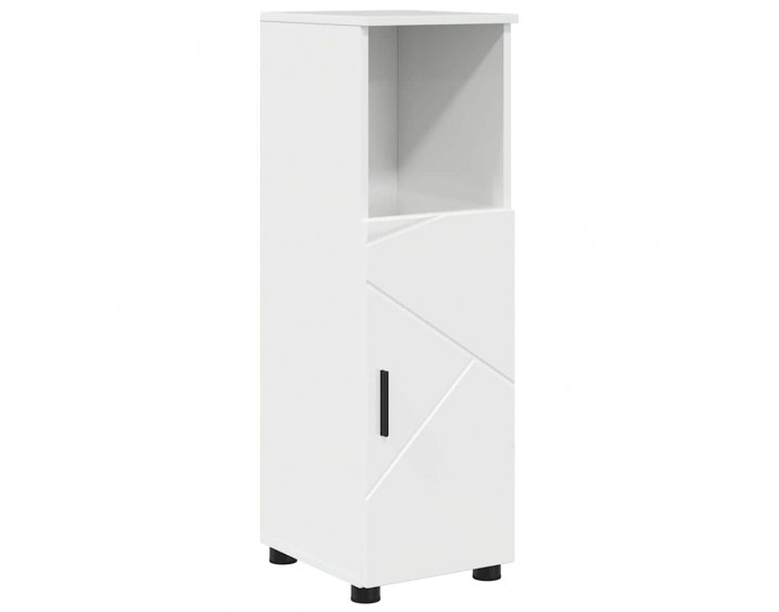 Sonata H Шкаф за баня с рафт Бяло Със Силен Гланц 30 x 35 x 95 см