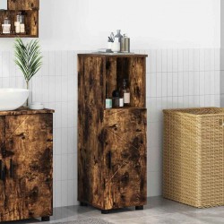 Sonata H Шкаф за баня с рафт Опушен дъб 30 x 35 x 95 см Инженерно дърво - Dulapuri de baie