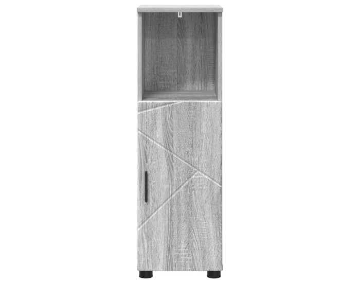 Sonata Dulap de Baie Gri Sonoma 30 x 35 x 95 cm Lemn prelucrat, Metal
