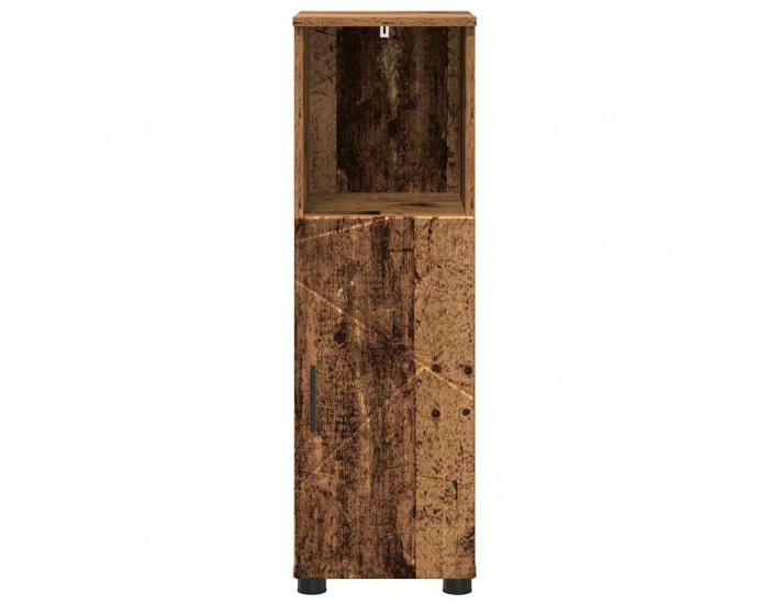 Sonata H Шкаф за баня с рафт Старо дърво 30 x 35 x 95 см Инженерно дърво