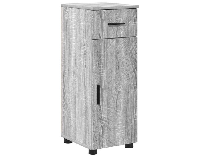 Sonata Dulap de Baie Gri Sonoma 30 x 35 x 80 cm Lemn prelucrat, Metal
