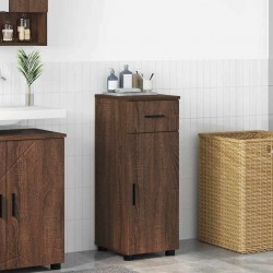 Sonata H Шкаф за баня с врата Кафяв дъб 30 x 35 x 80 см Инженерно дърво - Dulapuri de baie