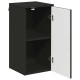Sonata Dulap de Baie Negru 30 x 31,5 x 61 cm Lemn prelucrat, Metal