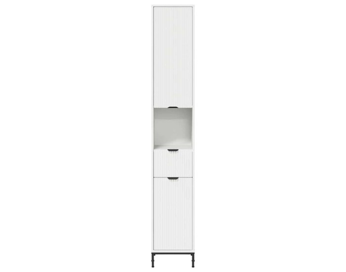 Sonata Dulap de Baie Alb 31,5 x 33 x 190 cm Lemn prelucrat, Metal