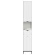 Sonata Dulap de Baie Alb 31,5 x 33 x 190 cm Lemn prelucrat, Metal
