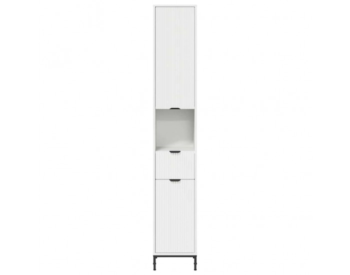 Sonata H Висок шкаф за баня Бяло 31.5 x 33 x 190 см Инженерно дърво